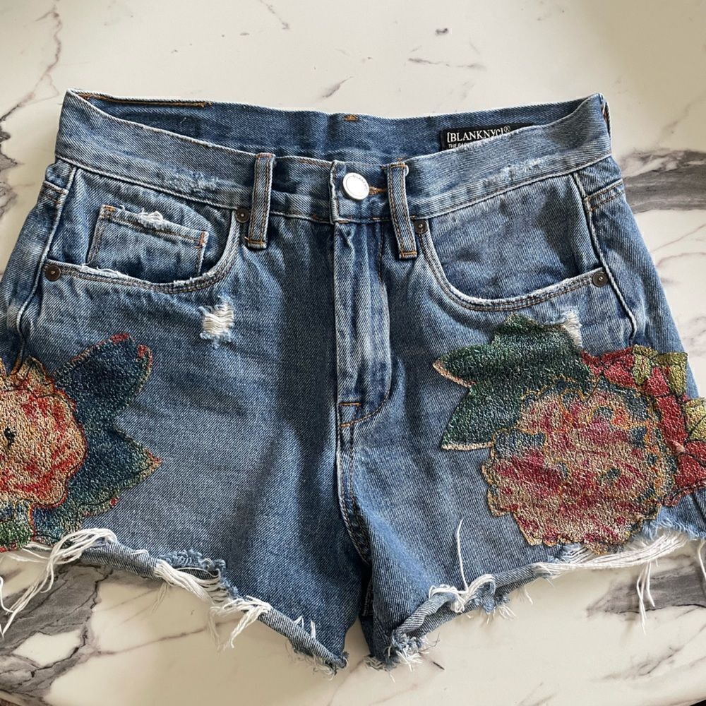 Blank NYC The Barrow Vintage High Rise Denim Shorts